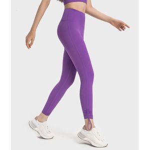 LU-021 Yoga Pants DrawString Breattable Sport Leggings For Women Working Wear Casual Gym Clothes Tights