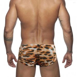 Underpants Super Stretchy Swim Trunks Homens Natação Briefs Homens Tiger Imprimir Low-Rise Secagem Rápida Slim Fit para o verão