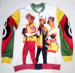 4 Styles Real USA Size Salt N Pepa 8 Ball 3D Sublimation Print custom made zipper up Jacket plus size7894980