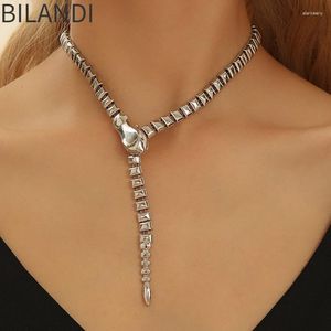 Correntes Bilandi Moda Jóias Europeu e Americano Design Metal Snake Colar para Mulheres Presentes de Festa Acessórios Modernos Vendendo