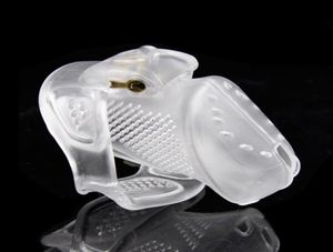 Nuovo dispositivo traspirante di design 3D piccola gabbia di plastica con 3 dimensioni anello del rubinetto giocattoli del sesso per gli uomini blocco del pene Y18928041360085