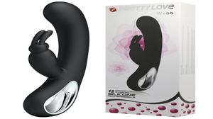 PRETTY LOVE 12 velocità G Spot vibratori del coniglio giocattoli del sesso per le donne vibratori del dildo sexo clitoride prodotti del sesso per adulti giocattoli erotici Y19809410