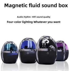 Speakers Venom 360 Panoramic Magnetic Fluid Bluetooth Speaker Four Color LightHigh Quality Ferrofluid Sound Box Subwoofer Creative Gifts