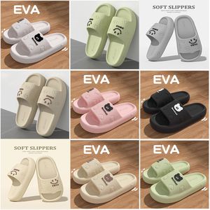 Slippers Simple Couple Massage Womens Slippers Soft Bottom EVA Solid Color Home Bathroom Ladies Slides Non-slip Smelly Mens Sli3953