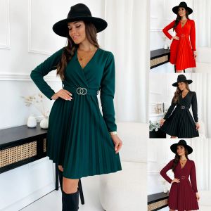 Dresses Maternity Dress for Pregnant Women Fashion Casual Vneck Long Sleeve Solid Elegant Dress Photography Pregnancy Clothes Vestidos