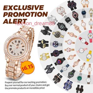Venda quente luxo rosa ouro diamante moda relógios quartzo aço inoxidável relógio banda pulseira relógio de pulso para presente