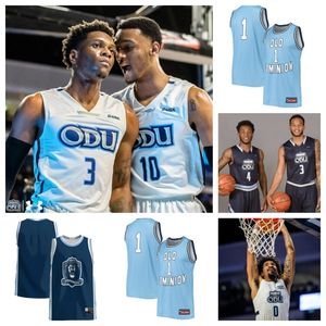 Old Dominion Monarchs 13 Devin Ceaser 3 Imo Essien 2 Maglia da basket Chaunce Jenkins 35 Jaylen Jenkins 30 Cooper Jones 1 Jason Wade 10 Tyrone Williams personalizzato