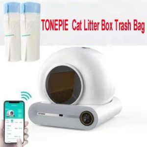 Boxes Original Cat Litter Box Trash Bag 2 Rollers Pet Automatic Cat Litter Box Accessories Poop Bag for TONEPIE