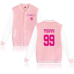 Джакеки дважды Kpop K Pop Fancy Jacket Custom Harajuku Casual 2019 Горячая распродажа Женщины и мужчины с длинными рукавами бейсбольные куртки плюс размер
