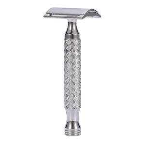 CNC 316L rostfritt stål Mens Manual Shaver Classic Double Edge Safety Razor 240228