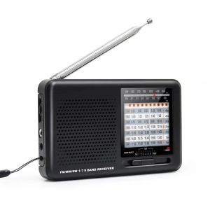 Radio Radio portatile FM MW SW 17 Ricevitore radio a onde corte a 9 bande Mini altoparlante radio tascabile wireless per anziani radio portatil am fm