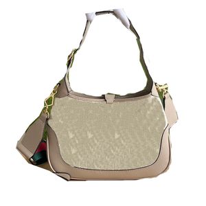 2024 designer bolsa de ombro feminina luxo clássico bolsa lona couro genuíno feminino crossbody bolsa bolsa bolsa de ombro sacos de moda