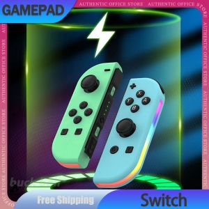 GamePads新しいスプリットゲームパッドワイヤレスBluetoothゲーマーコントローラーグレアバイブレーションRGB Dazzle Light GamePad SwitchコントロールボーイJoypad