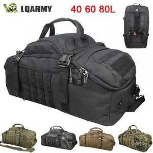 Borse 40L 60L 80L Borse da viaggio impermeabili Borse da viaggio di grande capacità Borsa da viaggio da uomo Borsa da viaggio Borsa da fine settimana Borsa da viaggio militare