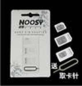 4 in 1 Noosy SIM card Adattatore Eject Pin Forcell telefono con chiave SIM Card Scatola al dettaglio di alta qualità6210453