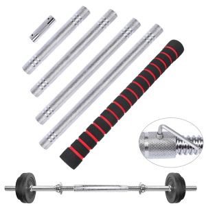 Lifting 30CM/40CM/50CM Steel Dumbbell Connecting Rod Home Gym Wear Resisting Barbell Extension Bar Weight Lifting Attachment Accessories