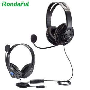 Hörlurar/headset callcenter USB headset telefon datorhögel med mikrofonföretag trådbundna hörlurar för dator bärbar dator pc het