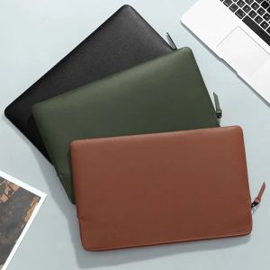 Backpack 13 14 15 inch Business Ultra Thin Protective Pouch PU Leather Notebook Computer Ultrabook Bag Laptop Sleeve Carry Case