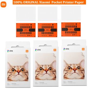 オリジナルのXiaomi Zink Pocket Printer Paper SelfAdhesive Photo Print 10400シートXiaomi 3inchミニポケットフォト写真プリンターのコントロール