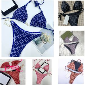 Women's Swimwear Sexy Designer Swimsuit Solid Bikini Set Mid Waist Bathing Suits Beach Wear Swimming Suit for Women Sexy two Piece