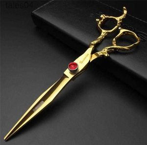 Sax Shears Golden Japan Importerad professionell frisör sax 5567 tum Barber ScoSor 440C Hair Stylist Dedikerade hår sax2583966 240302