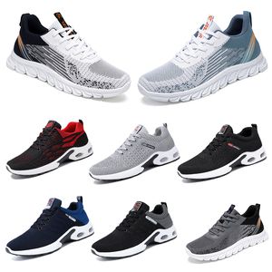 2024 spring men shoes Running flat Shoes soft sole fashion white bule grey New models fashion Color blocking antiskid big size 39-45