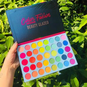 Shadow Beauty Glazed 39 Color Fusion Rainbow Eyeshadow Pallete Shimmer Pigment Rainbows Makeup Eyeshadow Palette Cosmetics