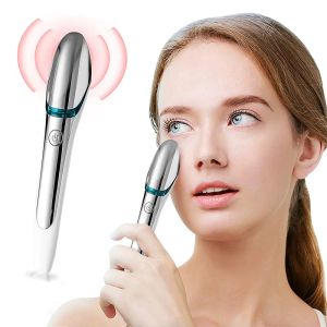 デバイス2023 New RF Eyes Massager Electric Eye Care Device Deverive Reveive Dark Circle Eye Bag Remoal Anti Wrinkle Face Massage Eye Tool