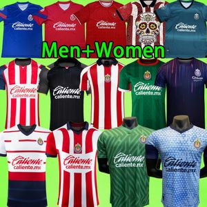 23/24 Chivas Soccer Jerseys Guadalajara 3rd Home Away Football Shirt T Women målvakt 2023 2024 Liga MX Men Kit 200th Training Uniform A.Vega I.Brizuela Day of the Dead