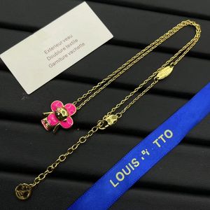 gioielli firmati collana in oro collana firmata per donna L lettera designer marchio Amanti della moda gioielli accessori regalo femminili regalo di San Valentino all'ingrosso