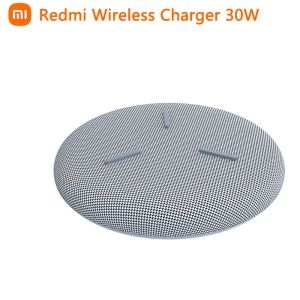 Kontroll 2023 Xiaomi Redmi Wireless Charger 30W Max med kylfläkt mini laddning typ C snabb laddning för Huawei iPhone Samsung -telefon