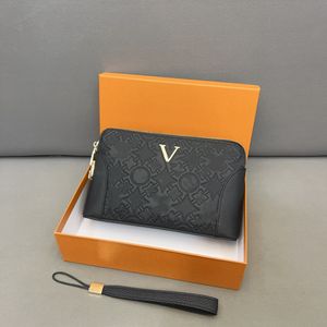 24SS Mens Luxury Designer Code Lock Cowhide Clutch Bag Card Bag Brieftasche Handgelenk Achsel multifunktional Herren 26 cm