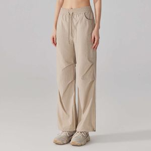 lu align lagh sport loose mens women pantレギンスワイドレッグランニングズボン抵抗風雨ジョガーパンツジムフィットネススウェットパンツ女性ジョガー2レモンレディーsp