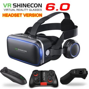 Dispositivi Occhiali VR originali G10E con schermo gigante Scatola per realtà virtuale 3D Casco in cartone Google per smartphone da 4.76.7