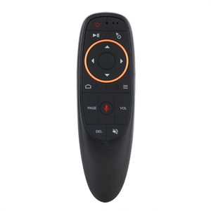 Tangentbord G10 Voice Remote Air Mouse med USB 2.4 GHz trådlös 6 -axel Gyroskopmikrofon IR -kontroll G10 för Android TV -låda PC Drop D Otytr