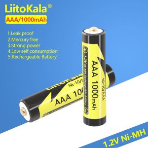 Liitokala Ni-10/AAA 1.2V 1000mAh NIMH AAA, oyuncaklar, fareler, elektronik ölçekler, fare vb. İçin uygun şarj edilebilir pil vb.