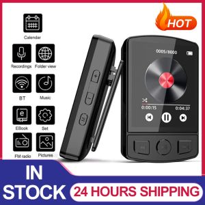 Player New Mp3 Player Bluetooth 5.2 HiFi Sound Portable Mp3 Music Player Clip Walkman Audio FM Radio Recorder MP4 Video Player 1.8inch