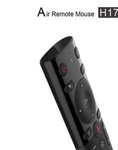 H17 Voice Remote Control 24g Mouse Wireless Air مع IR التعلم الجيروفيني من أجل Android TV Box H96 MAX X96 X4 X96 MAX P6922925