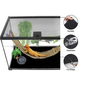 Substrat Reptil Teppich Terrarium Bettwäsche Substrat Liner Reptil Käfig Matte Tank Zubehör für Bartagamen Eidechse Schildkröte Gecko