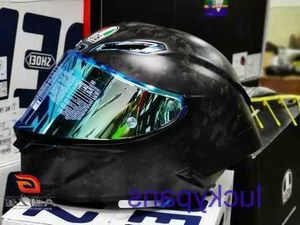 Anniversary GP RR 70th AGV Grey Red PISTA Watermelon Pills Chameleon Motorcycle Carbon Fiber Full Helmet S9FO P3T5