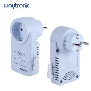 Plugs EU Plug GSM Smart Socket English Russian SMS Remote Control Timing Switch Temperaturkontroll med sensor Power Outlet Plug