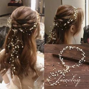 Haarspangen Quaste Perlengirlande Hoop Haarnadel Hochzeit Braut Kopfschmuck Stirnband für Frauen Kopf Tiara Braut Stück Kopfbedeckung