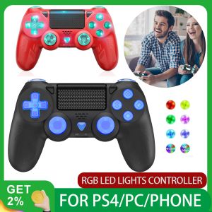 Gamepads Wireless Controller For PS4 PC Gamepad Bluetooth USB Remote Control Game Pad Accessories IOS13.0 or Above/Android