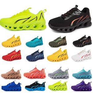 2024GAI Primavera Homens Sapatos Running Flat Shoes Sola Macia Moda Bule Cinza Novos Modelos Moda Bloqueio de Cor Esportes Tamanho Grande 173 Tendências