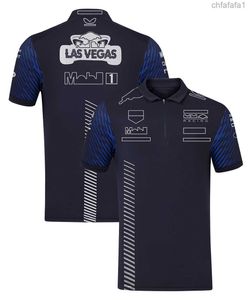 New F1 Polo Shirts T-shirt Formula 1 Racing Team Driver T-shirts Mens Casual Fashion Race Car Fans Special Jersey Tops QEM6