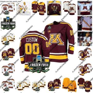 College Hockey bär frysta fyra mästerskap Minnesota Golden Gophers sydd hockeytröja anpassad Amanda Kessel Dani Cameranesi Hannah Brandt Megan Bozek