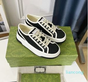 2024 beige and ebony Women Shoes Rubber sole Embroidered Vintage casual Sneakers Size 35-42