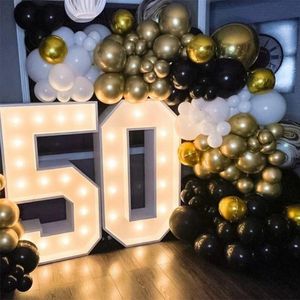 73 cm LED MARQUEE LYGA UPP NUMMER LIGHTS VIT MARQUEE NUMMER LIGHTS Sign för Wedding Decor Birthday Anniversary Party Supplies 240222