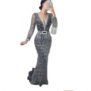 Abiti 2022 Elegante BodyCon da donna Giodon Abito da sera Rhinestone Abito da bali di compleanno Nuovo Prom Briglia