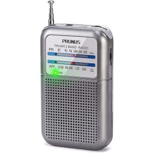 Radio Prunus Radio FM Am MP3 Mp3 Music Player Walkman Mini Handheld Dual -Band Portable Radios Presiver с антенной для 2 батареи AAA